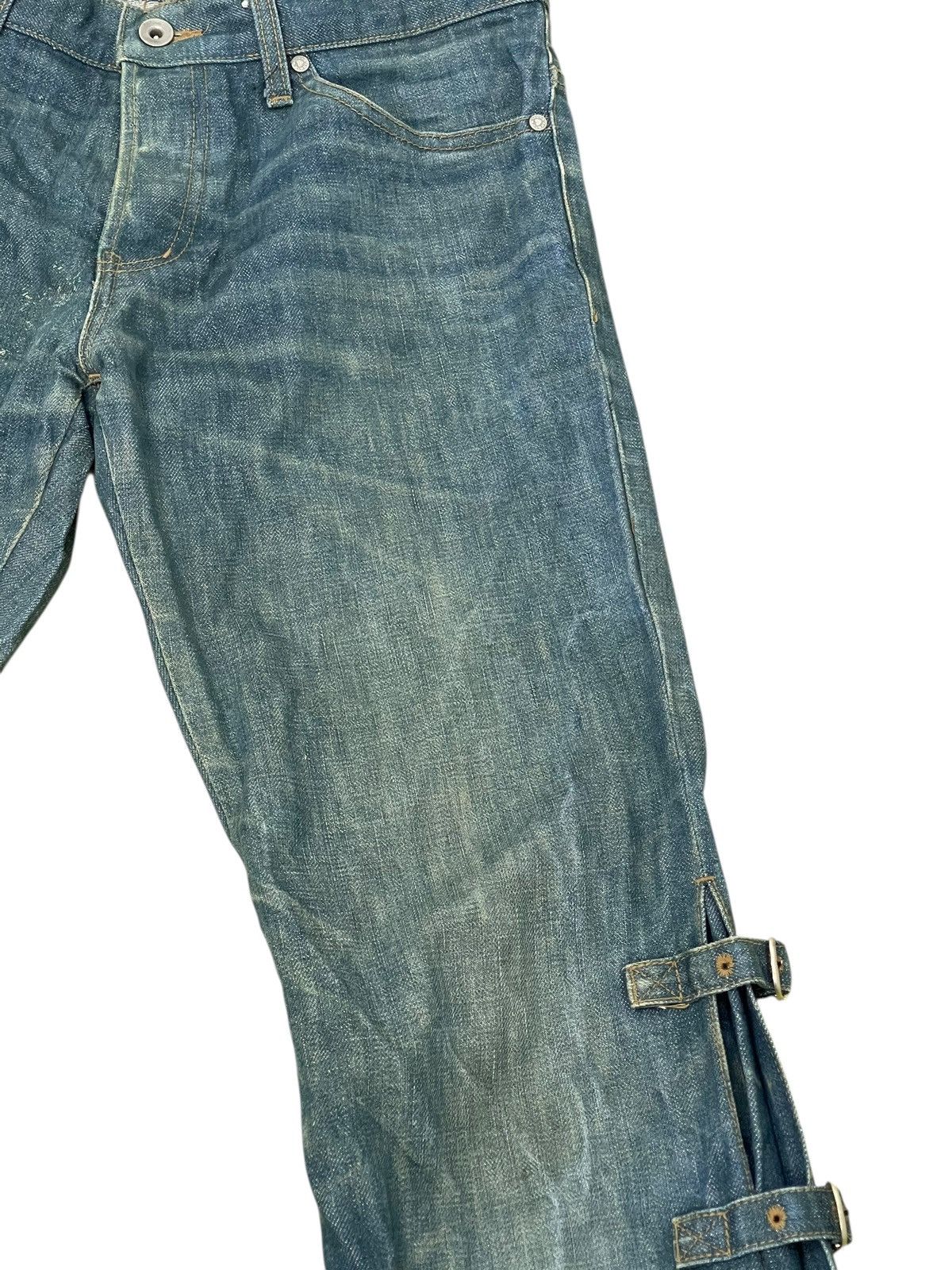 Japanese Brand Flare Jeans Morgan Homme Faded Boot Cut Chrome hearts 2🟦7 Size US 32 / EU 48 - 18 Thumbnail