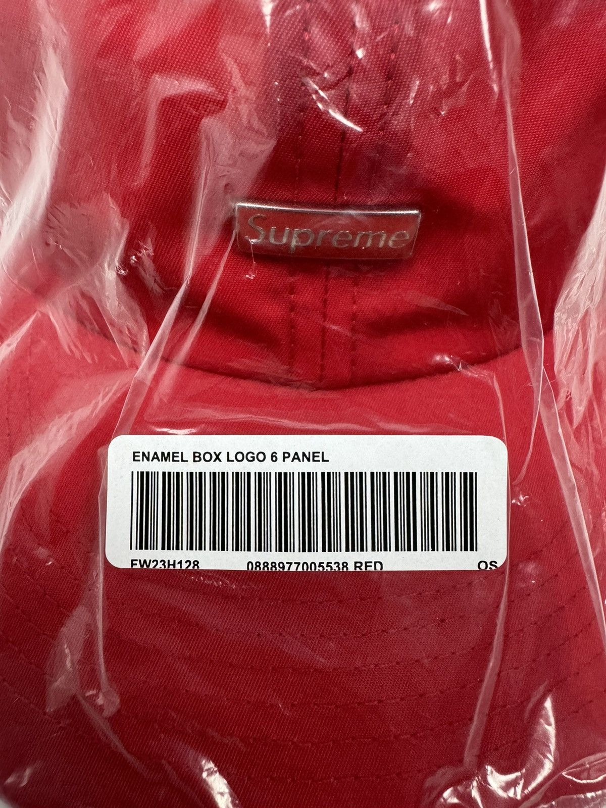 Supreme Supreme Enamel Small Box Logo 6-Panel Hat Pin Red FW23 Size ONE SIZE - 5 Thumbnail
