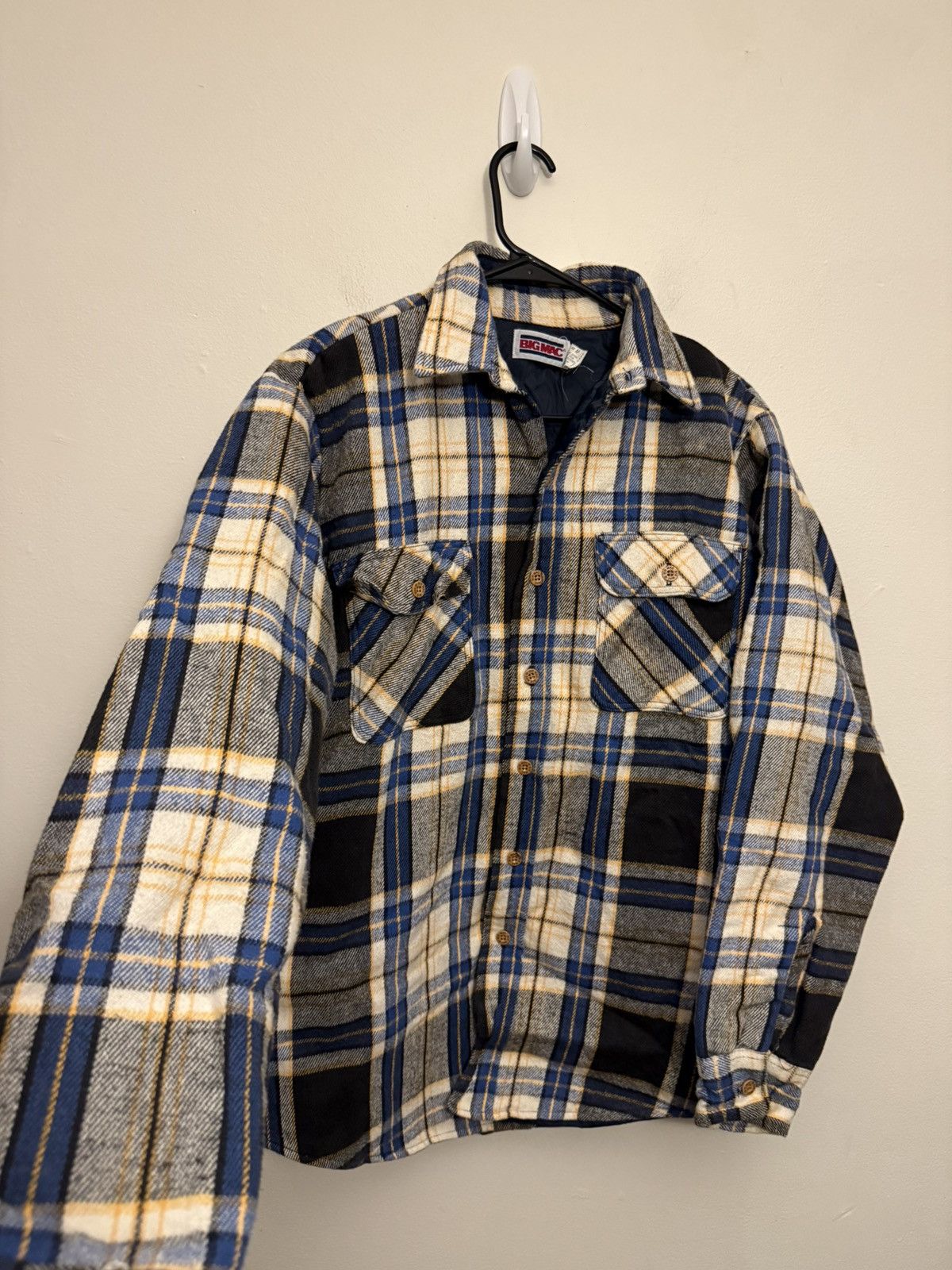 Vintage (M) BEAUTIFUL FADED VINTAGE Yellow Flannel Button Up Shirt Size US M / EU 48-50 / 2 - 1 Thumbnail