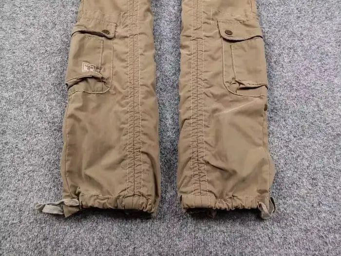 Japanese Brand Vintage Japanese Bondage Zip Bootcut Beige Cargo Pants Y2K Size US 30 / EU 46 - 4 Thumbnail