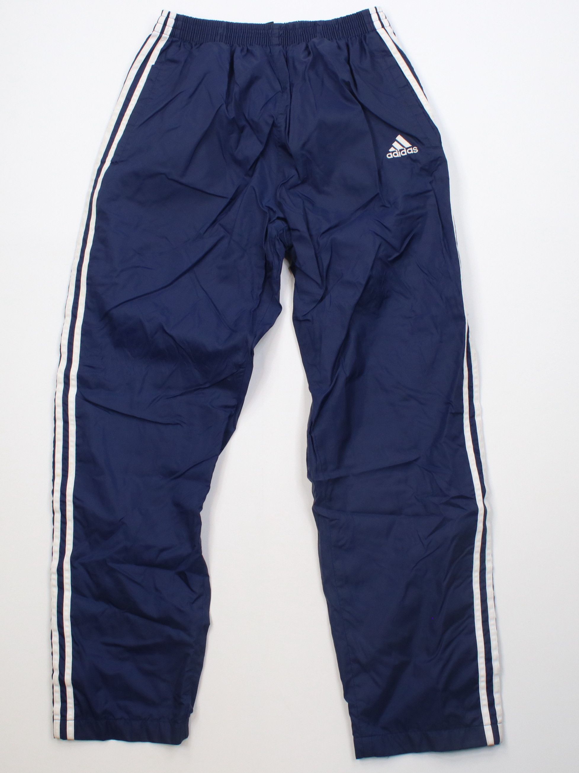Adidas Vintage 90s Adidas Lined Tearaway Windbreaker Pants Blue Size US 34 / EU 50 - 1 Thumbnail