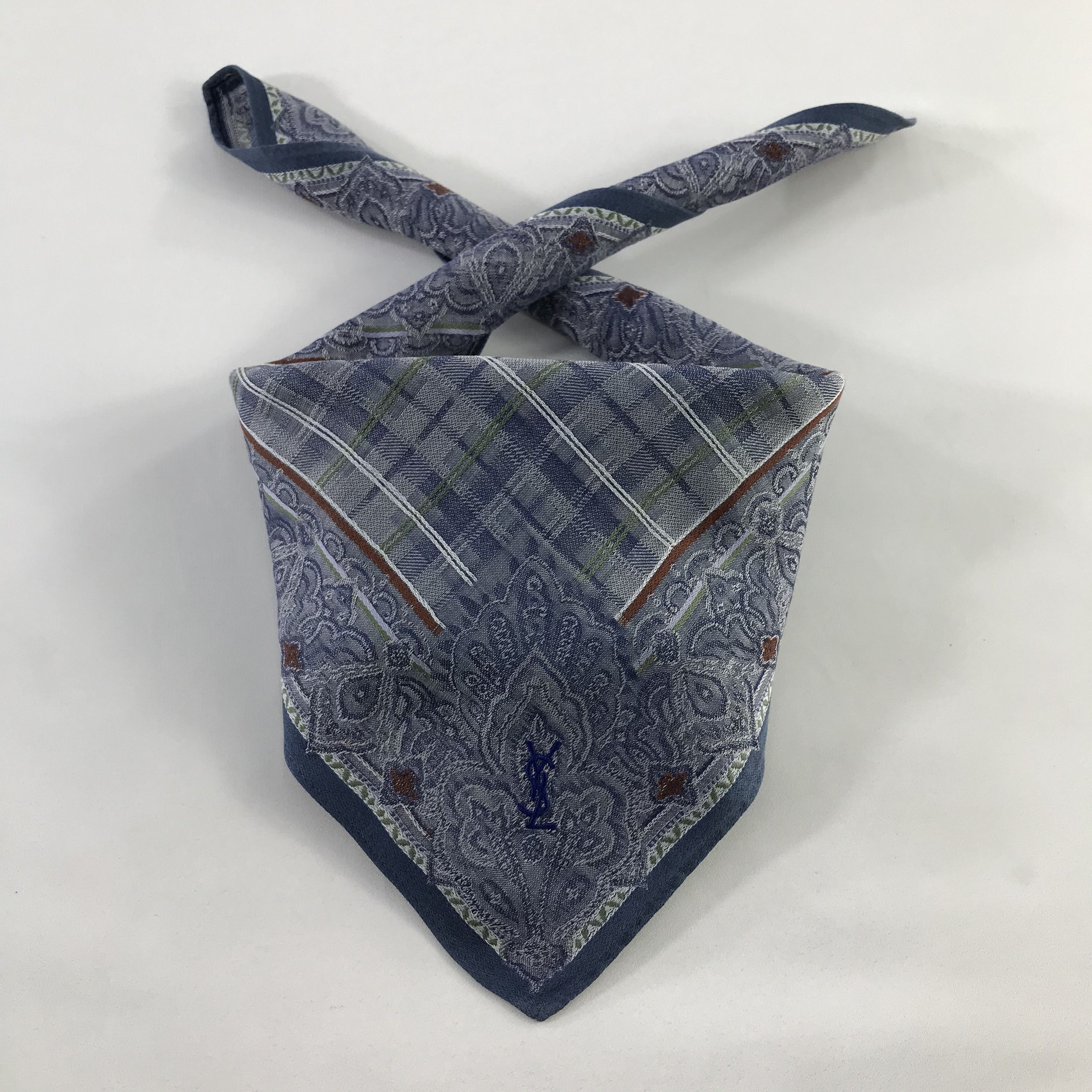 Vintage × Yves Saint Laurent Yves Saint Laurent Bandana / Handkerchief /Neckerchief -S550 Size ONE SIZE - 3 Thumbnail