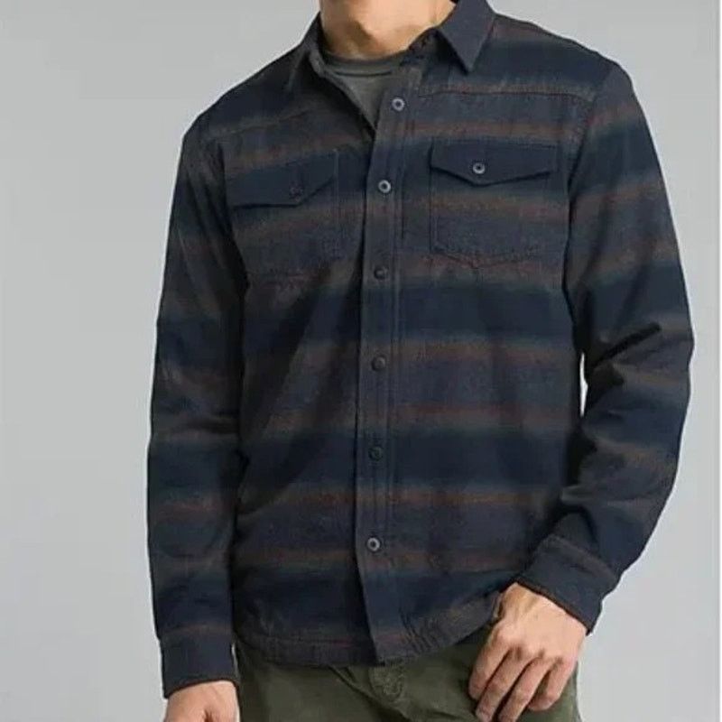 Prana PrAna | Asylum Org Cotton Flannel w/Thermal Lining | Large Size US L / EU 52-54 / 3 - 1 Thumbnail