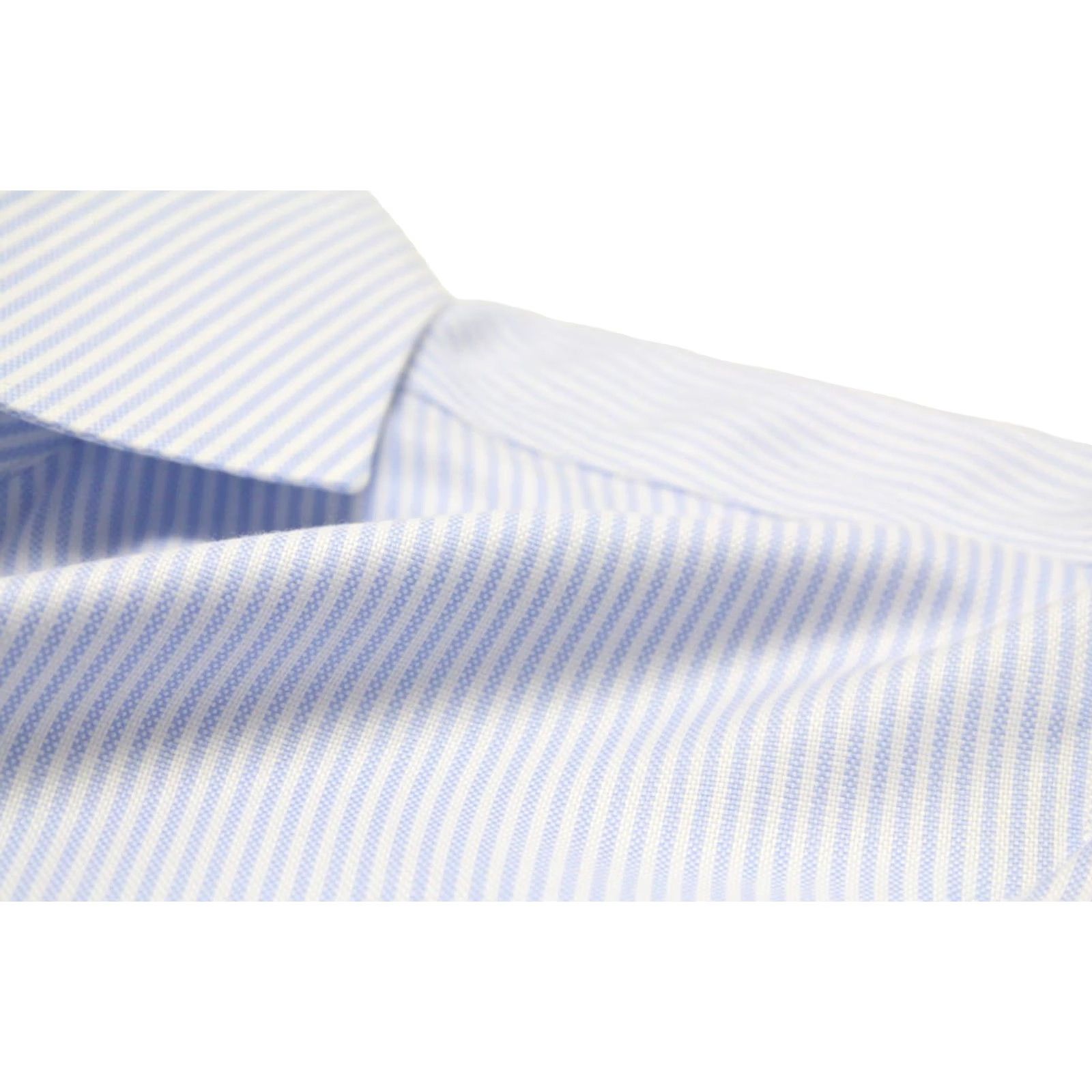 Suitsupply SUITSUPPLY Formal Shirt Men's Extra Slim Fit 42 / 16 1/2 Cutaway Neck Blue Pinstripe Button-Up All Seasons Size 42R - 6 Thumbnail