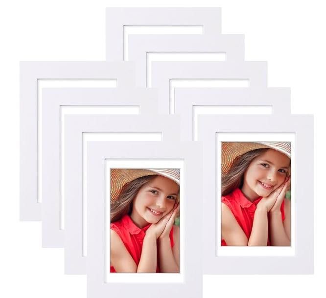 NBDN Nobrandedon 4x6 Picture Frames for Wall Set of 9, Display 3.5x5 Matting Size ONE SIZE - 1 Thumbnail