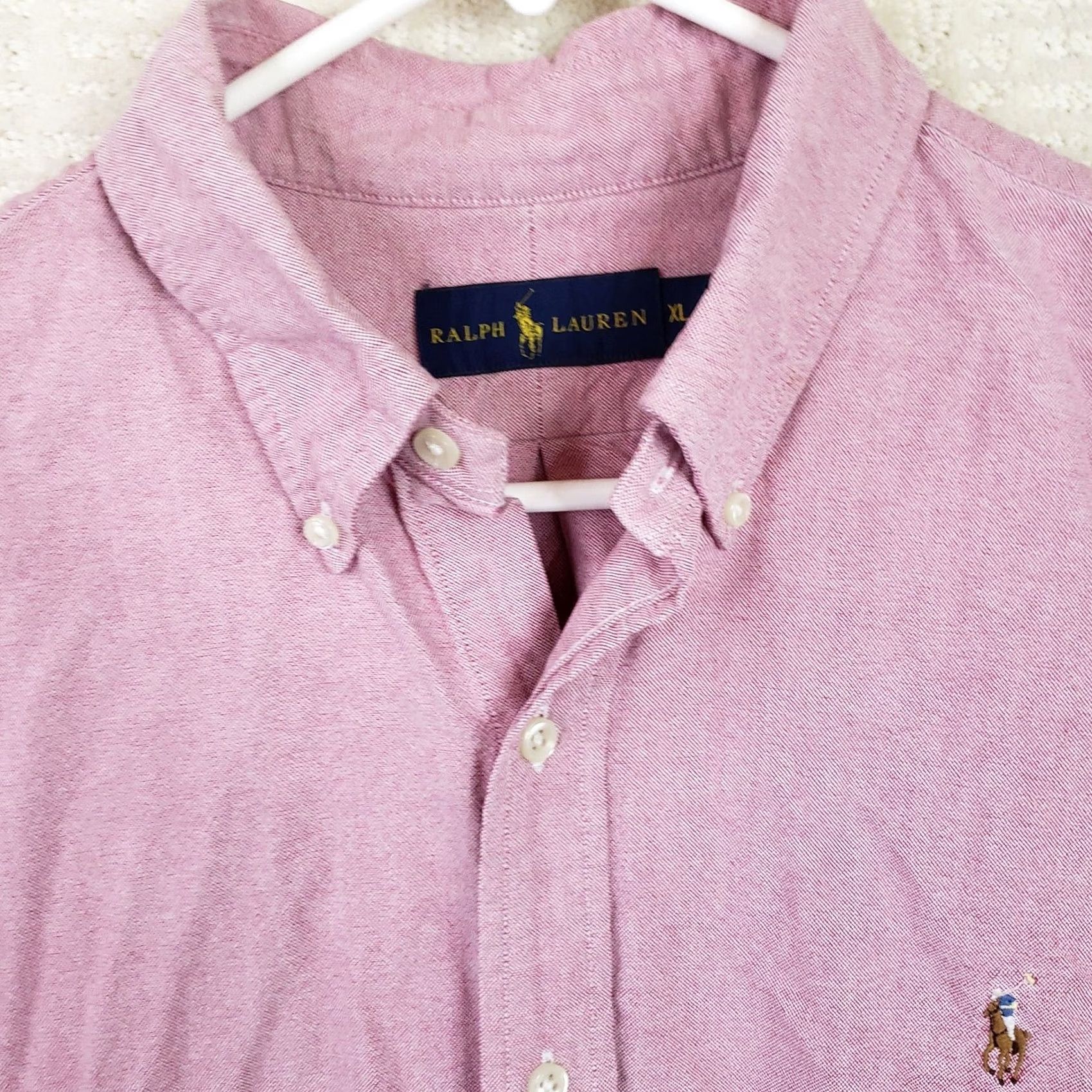 Ralph Lauren Ralph Lauren Shirt XL Pink Button-Up Long Sleeve Chambray Cotton Multicolor Logo Embroidered Classic Men’s Button-Down Casual Size US XL / EU 56 / 4 - 4 Thumbnail
