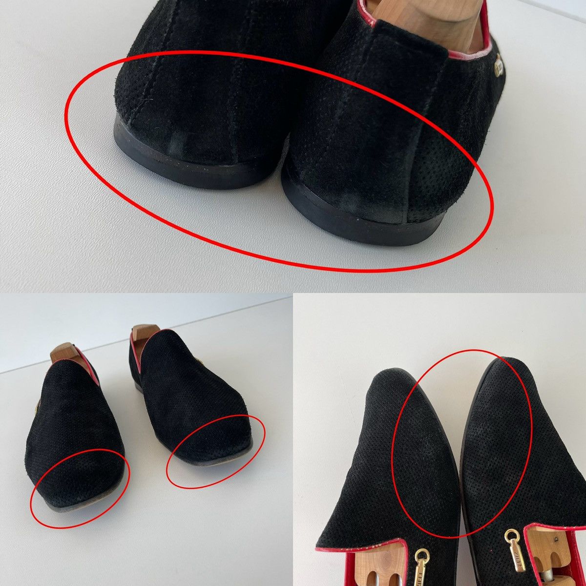 Zilli Zilli Suede Loafers Leather Perforation Shoes Black Rare Size US 11 / EU 44 - 11 Thumbnail