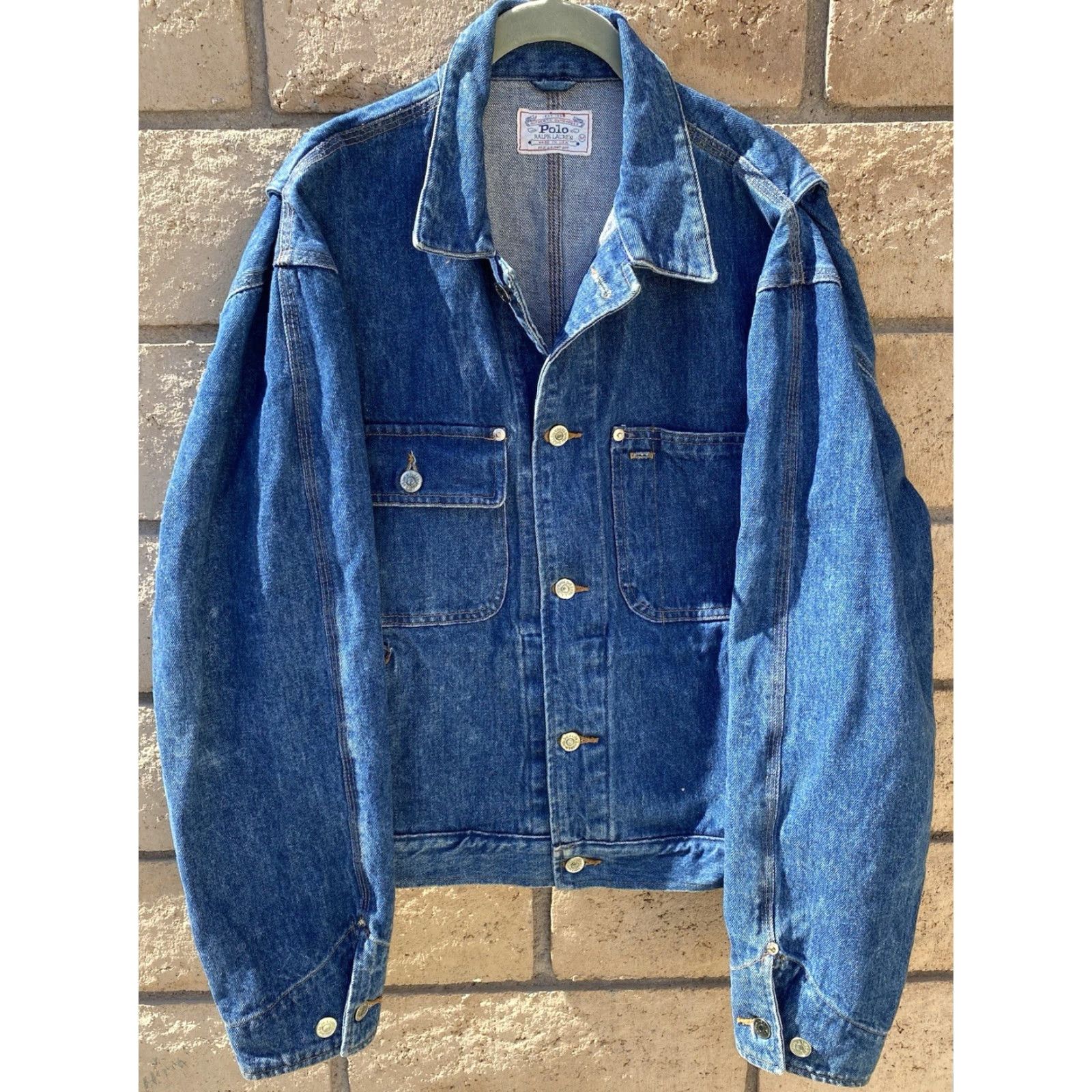 Polo Ralph Lauren VINTAGE Polo Ralph Lauren Denim Jacket Shirt Mens Jacket M Blue 90s Western Outdoor Denim Jacket Polo Ralph Lauren Size US M / EU 48-50 / 2 - 3 Thumbnail
