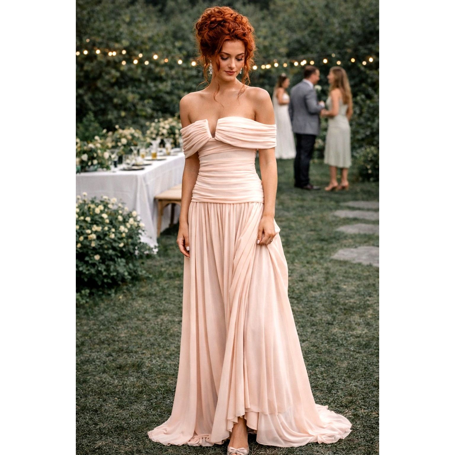 Free People Free People Bec + Bridge Camille Maxi Skirt Set Peach 12 Size 30" / US 8 / IT 44 - 1 Thumbnail