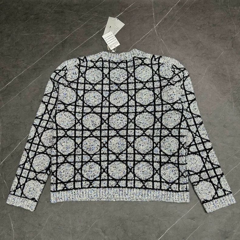 Dior Dior DIOR 24FW Diamond Pattern Sweater-2507 Size US XL / EU 56 / 4 - 2 Thumbnail