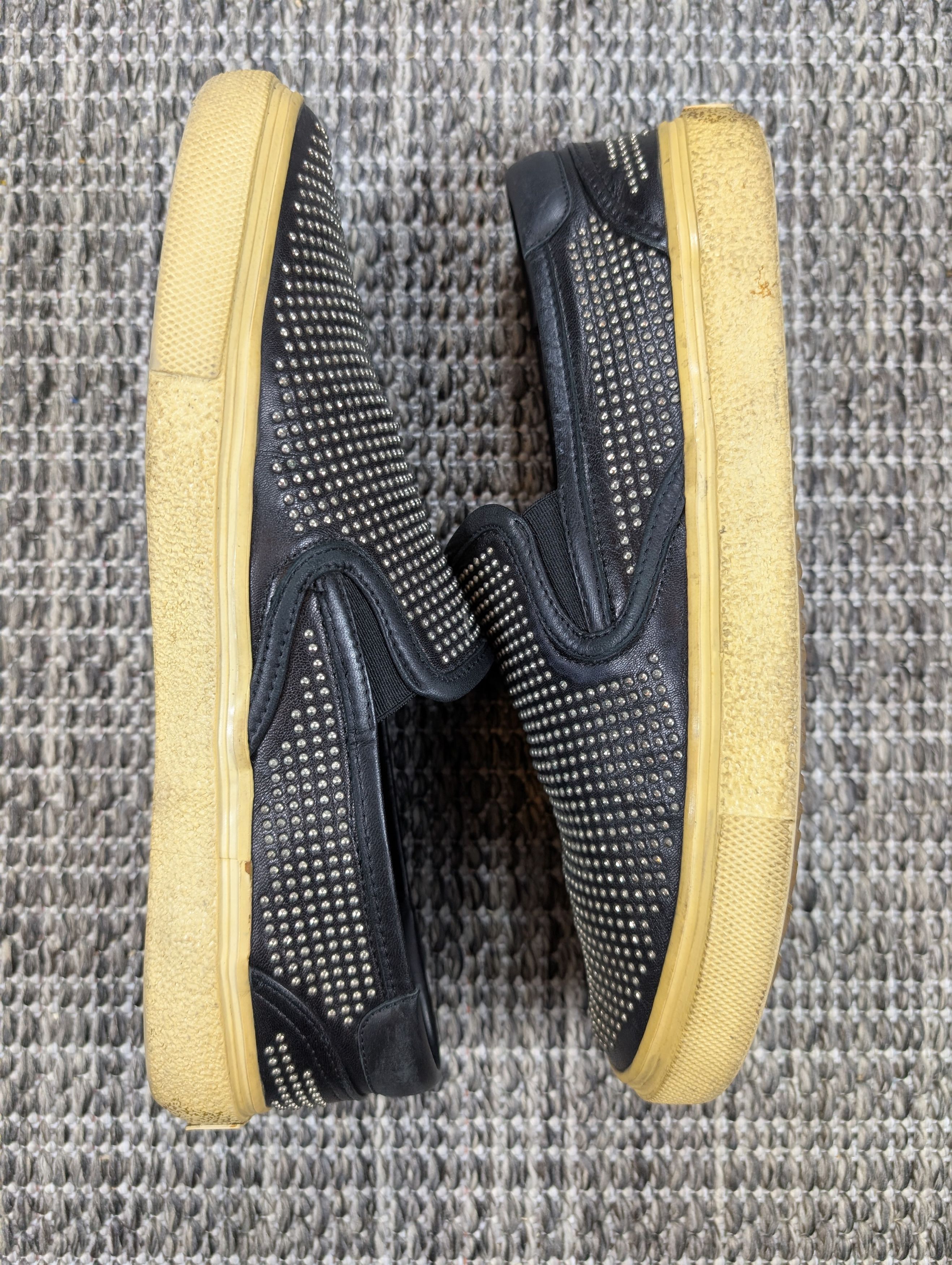 Saint Laurent Paris Saint Laurent Hedi Slimane FW14 Studded Slip On Sneakers Size US 8.5 / EU 41-42 - 8 Thumbnail