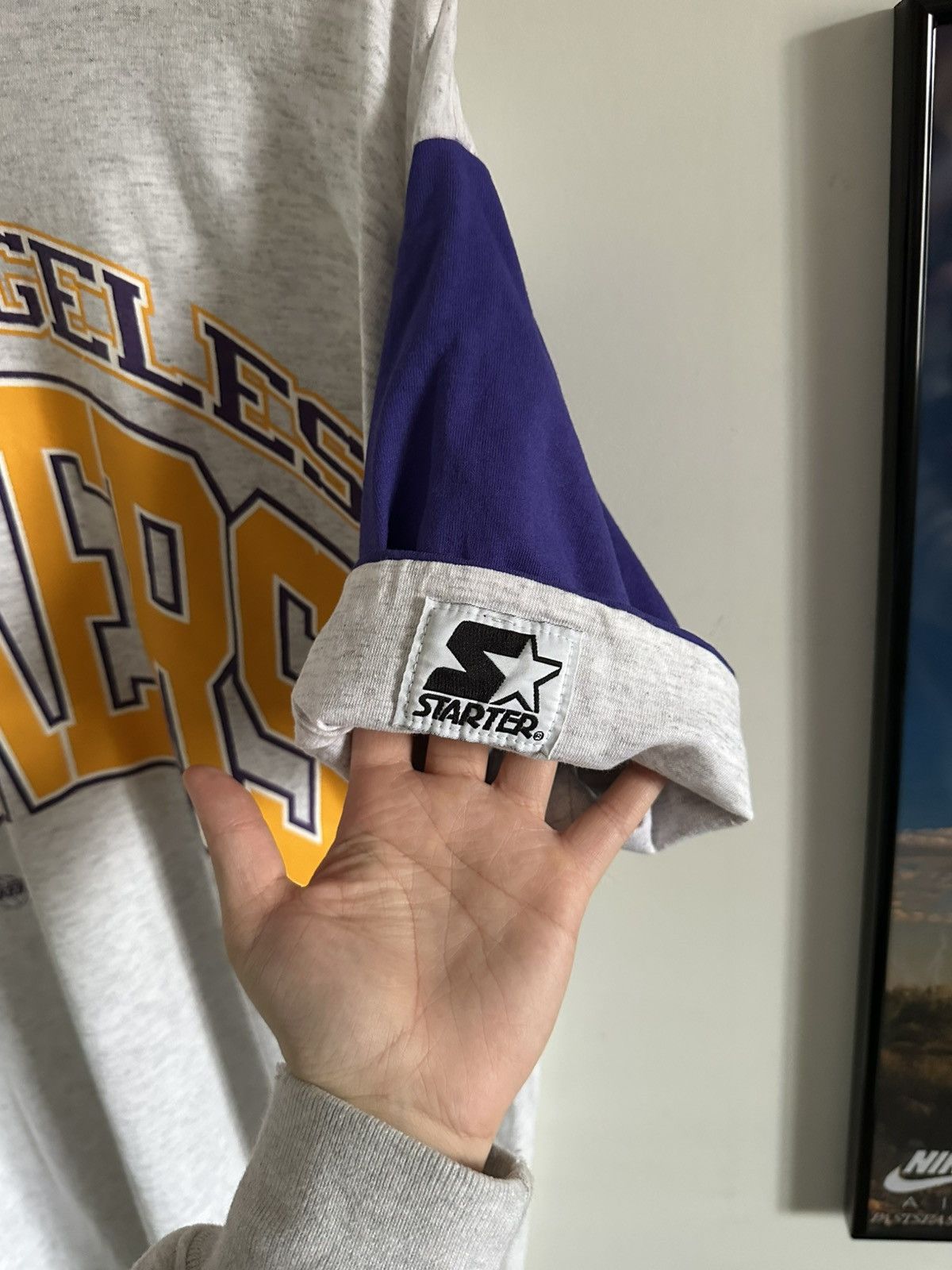 NBA × Starter × Vintage NBA Vintage Los Angeles Lakers Starter Tee Size US L / EU 52-54 / 3 - 5 Thumbnail