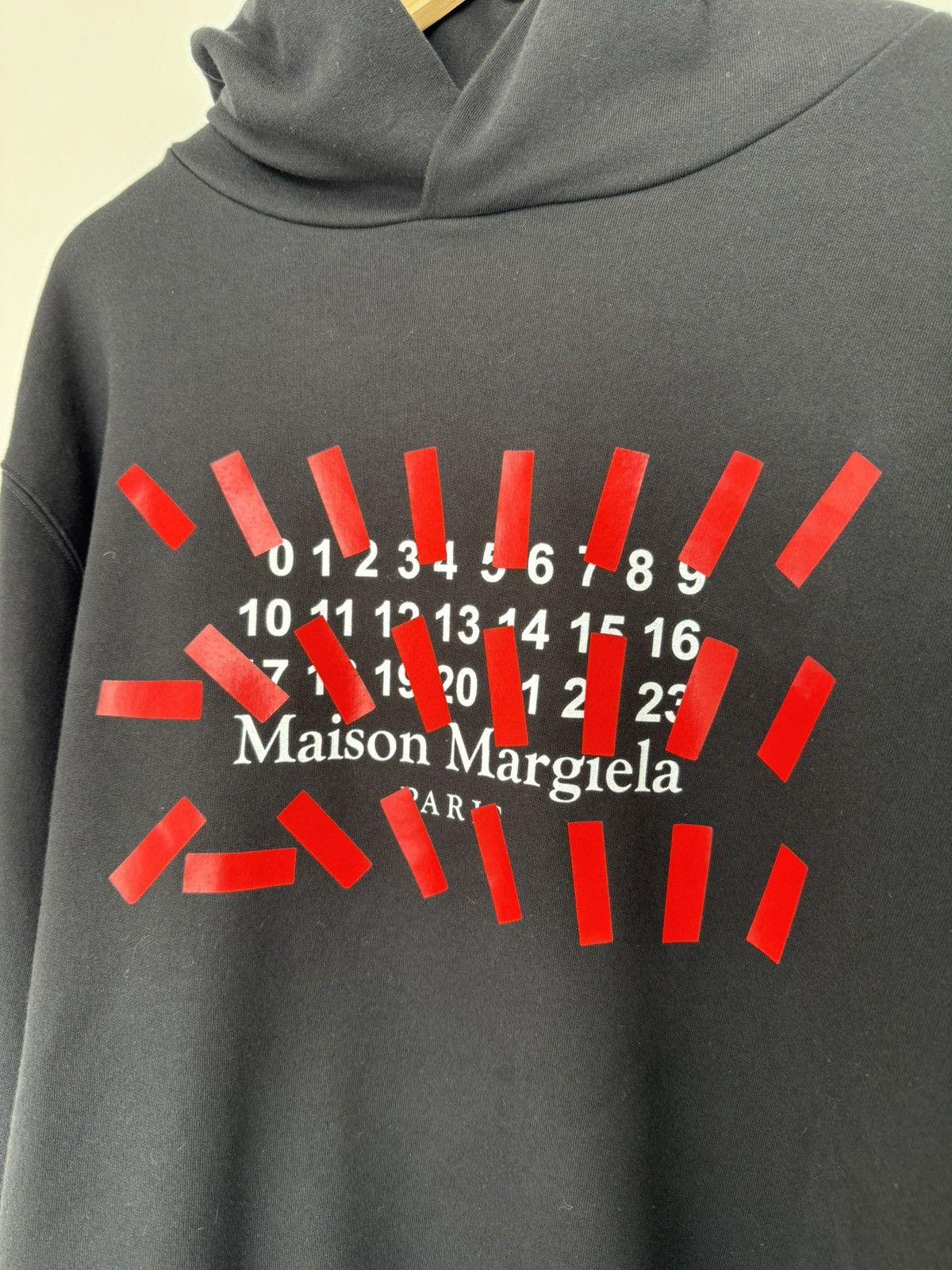 Maison Margiela MAISON MARGIELA Logo-print cotton-jersey hooded sweatshirt Size US M / EU 48-50 / 2 - 3 Thumbnail