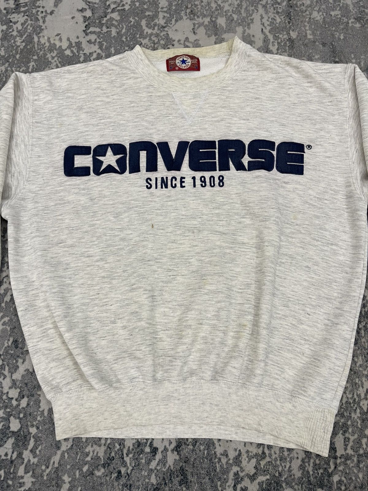 Converse Vintage Converse Big Logo Spellout Embroidery Sweatshirt Size US L / EU 52-54 / 3 - 2 Thumbnail