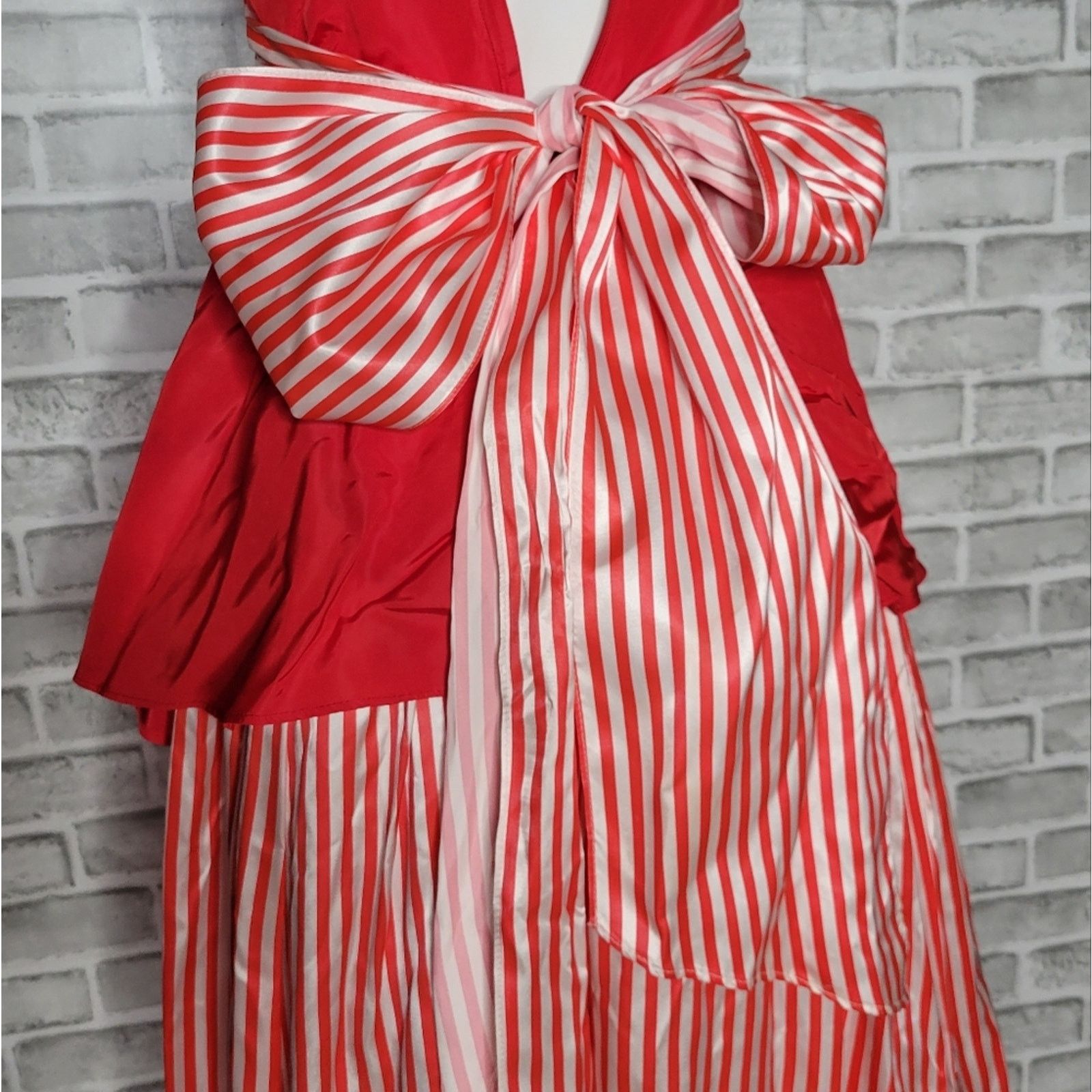 Vintage Vintage Gunne Sax 80s Striped Formal Dress, sz 7 Size XS / US 0-2 / IT 36-38 - 4 Thumbnail