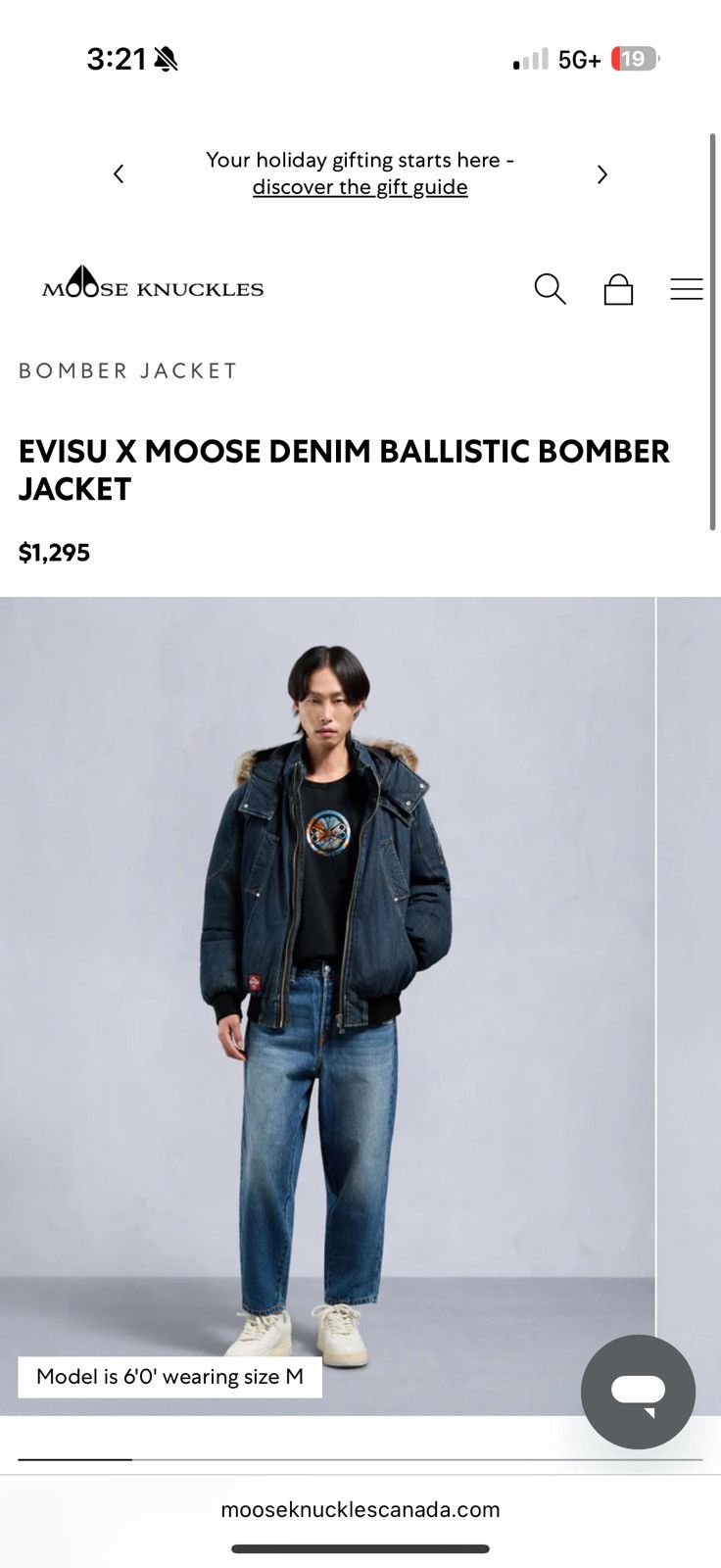 Moose Knuckles Moose Knuckles x Evisu Denim Bomber Size US L / EU 52-54 / 3 - 22 Thumbnail
