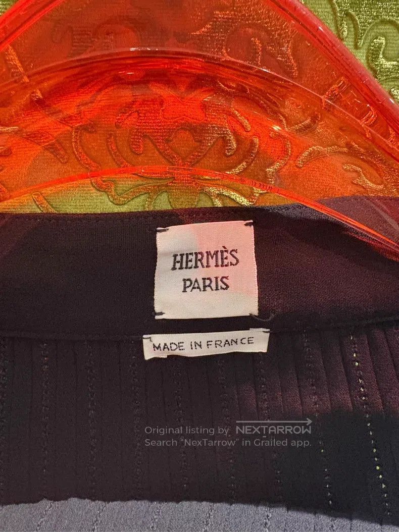Hermes Hermes Black pleated skirt Size 42" / US 20 - 2 Thumbnail