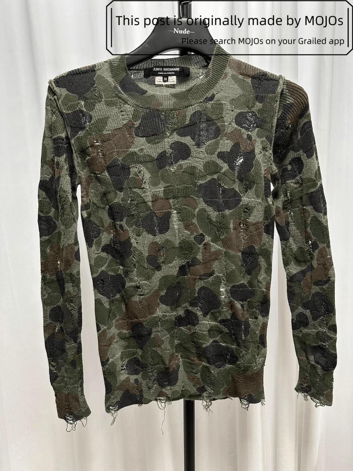 Sz M Junya Watanabe Camo Knitwear mojos2132200