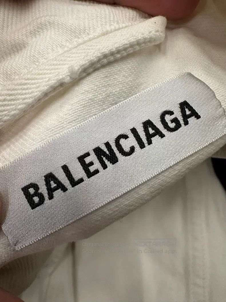 Balenciaga Balenciaga Back Embroidered Logo Denim Jacket Size XS / US 0-2 / IT 36-38 - 3 Thumbnail
