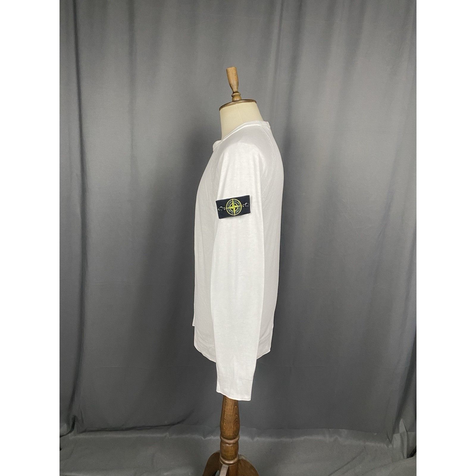 Stone Island Stone Island Men's Beige White Crewneck Sweater Size L Size US L / EU 52-54 / 3 - 10 Thumbnail