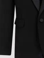 Saint Laurent Paris oc11z0126 780354 Tuxedo Jacket in Nero Size US XL / EU 56 / 4 - 4 Thumbnail