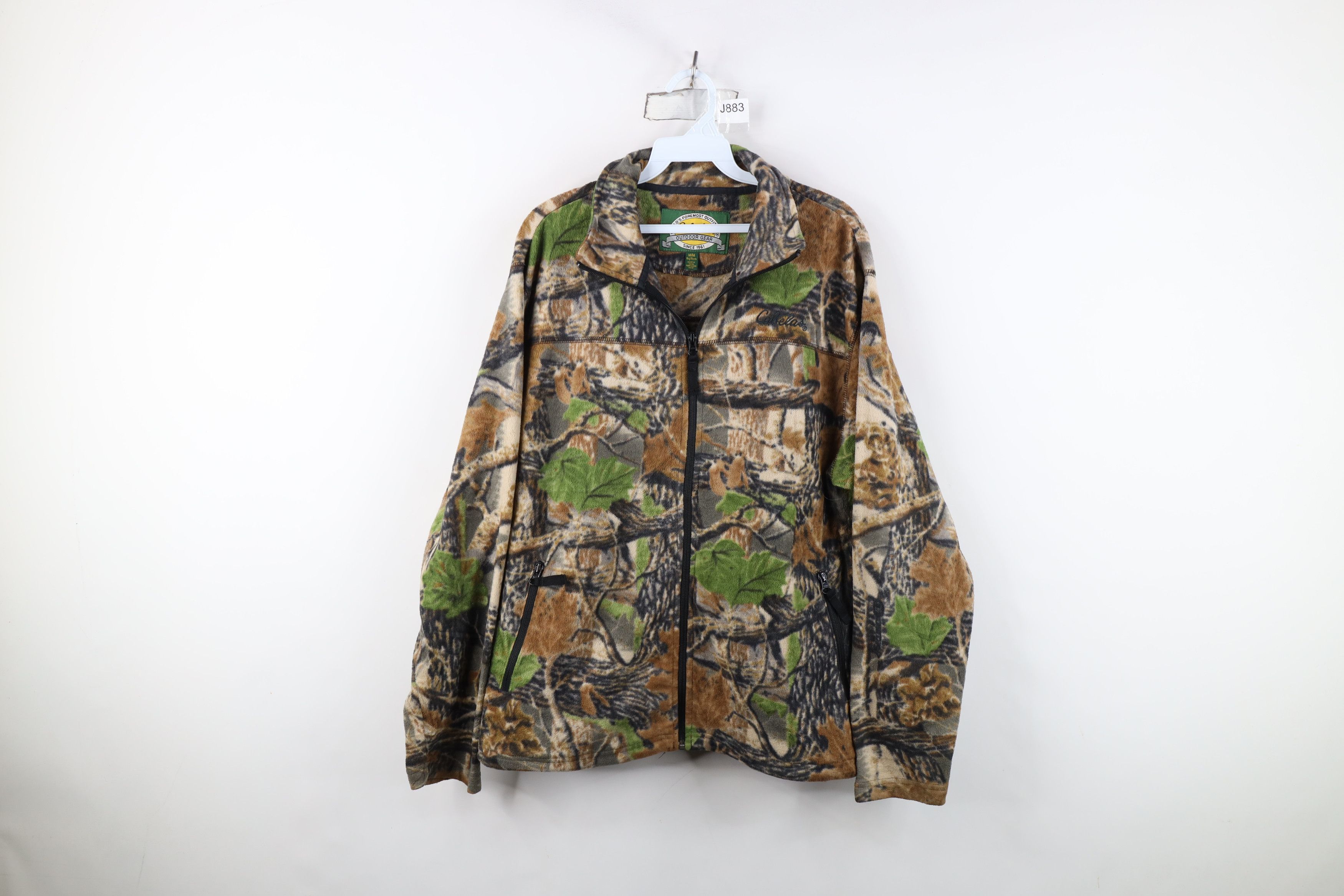 Cabelas Vintage Cabelas Spell Out Camouflage Full Zip Fleece Jacket Size US M / EU 48-50 / 2 - 1 Thumbnail