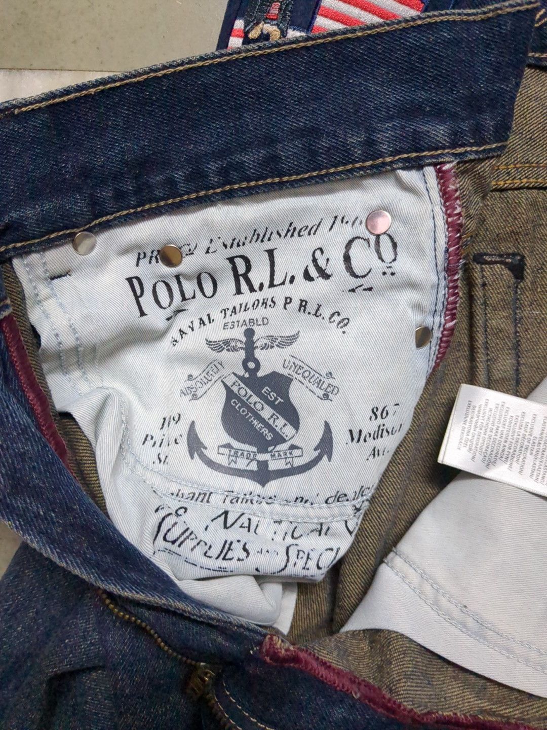 Polo Ralph Lauren × Ralph Lauren POLO RALPH LAUREN EMBROIDERED BEAR DENIM Size US 36 / EU 52 - 7 Thumbnail