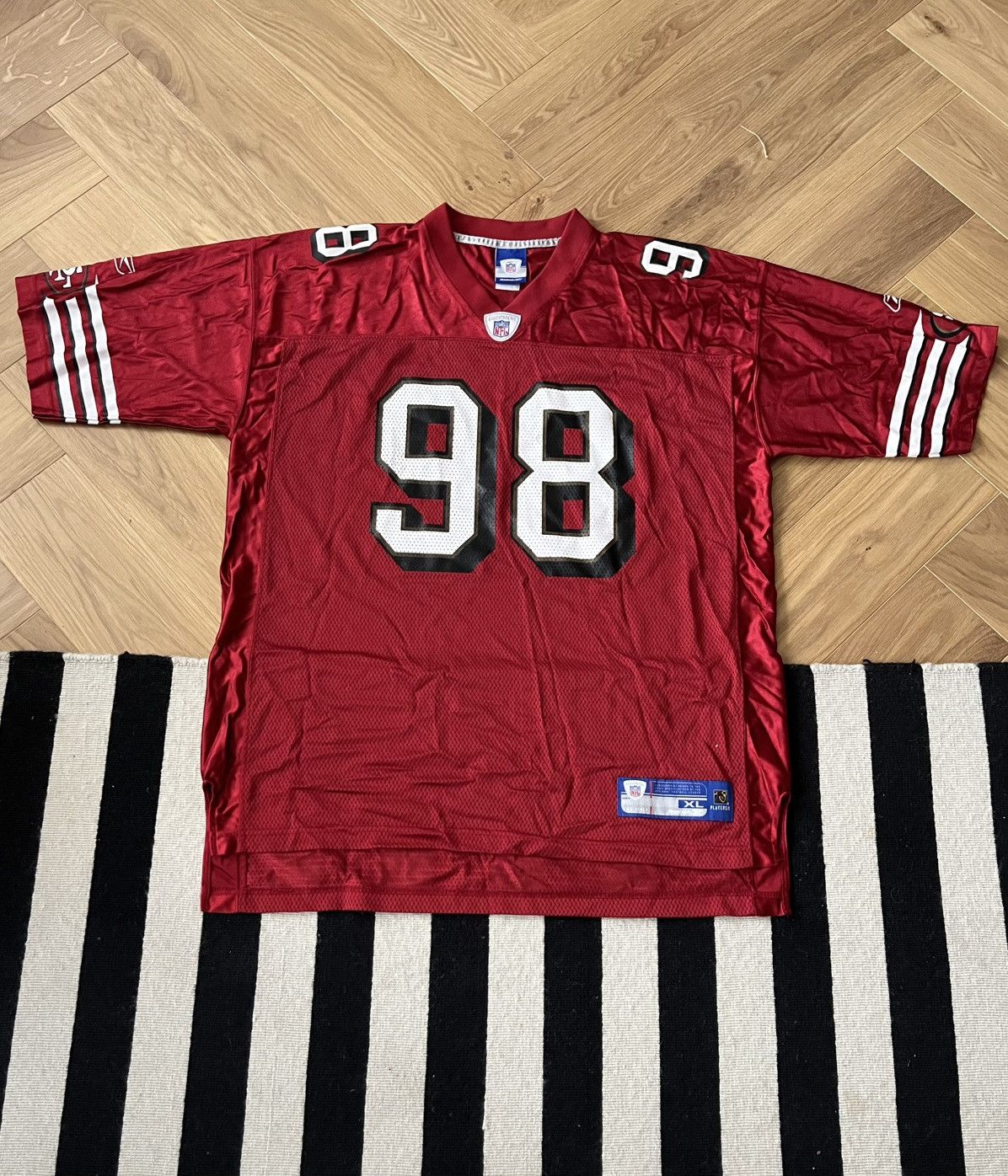 Reebok 2005 San Francisco 49ers J. Peterson #98 Home Jersey Reebok Size US XL / EU 56 / 4 - 2 Thumbnail