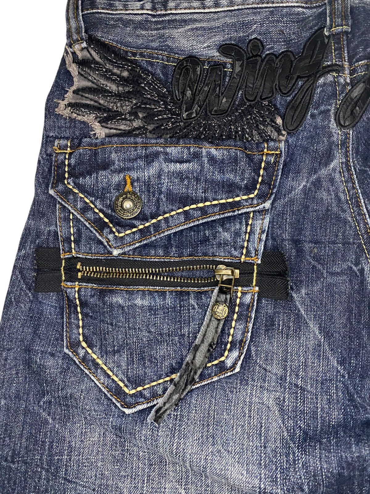 If Six Was Nine Vintage Japanese Anti Label Jean Red Pepper Style Size US 34 / EU 50 - 4 Thumbnail