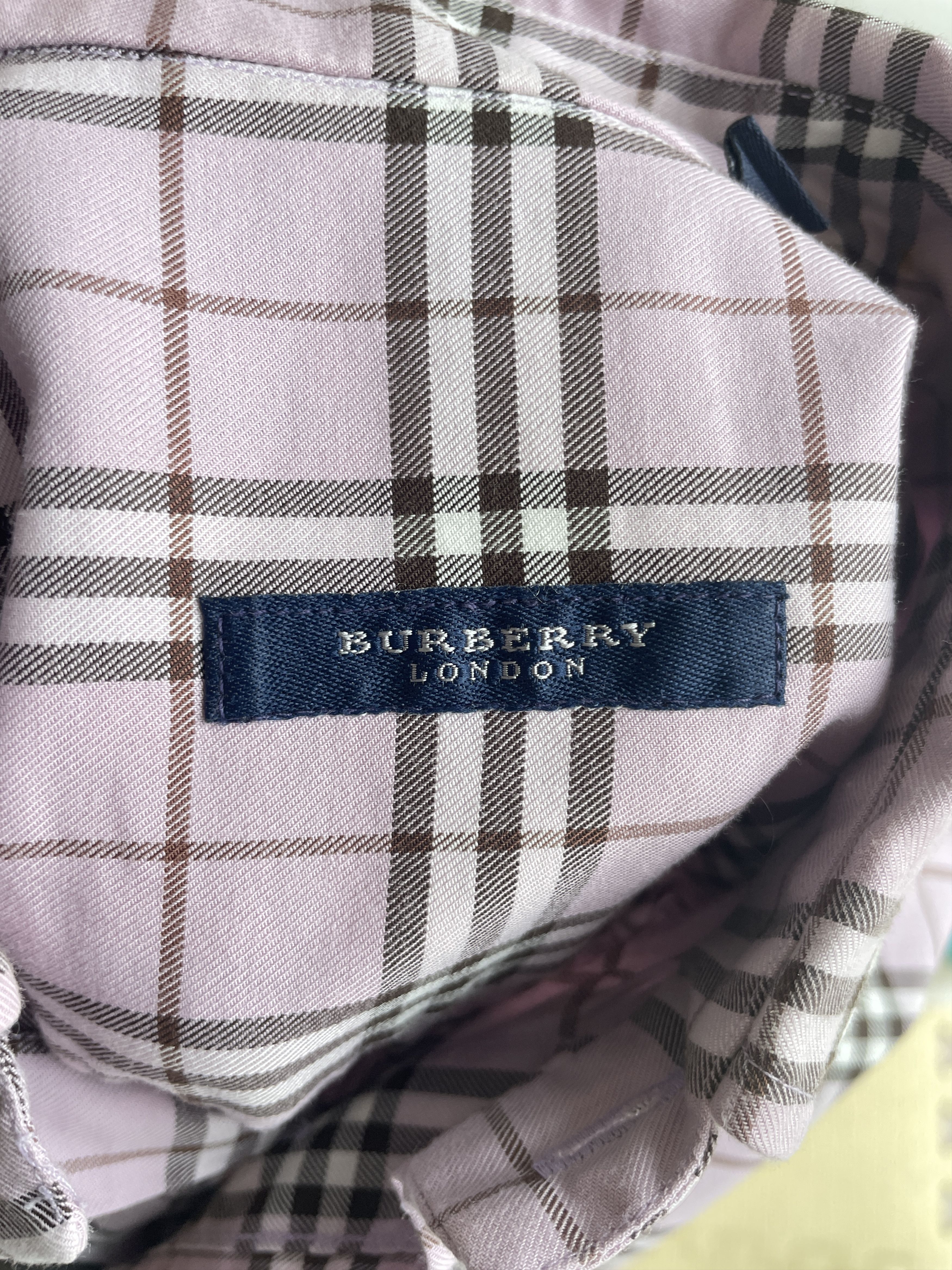 Burberry Burberry Vintage Nova Check Pink Made in USA Shirt Size US M / EU 48-50 / 2 - 9 Thumbnail