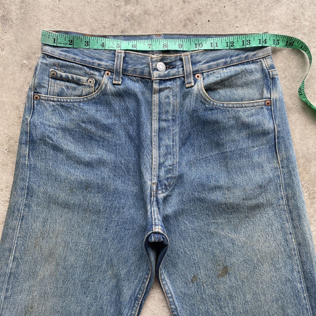 Levi's Vintage Clothing 1990s Levi’s 501 USA Jeans Release Hem Faded Pants W29 Size US 29 - 5 Thumbnail
