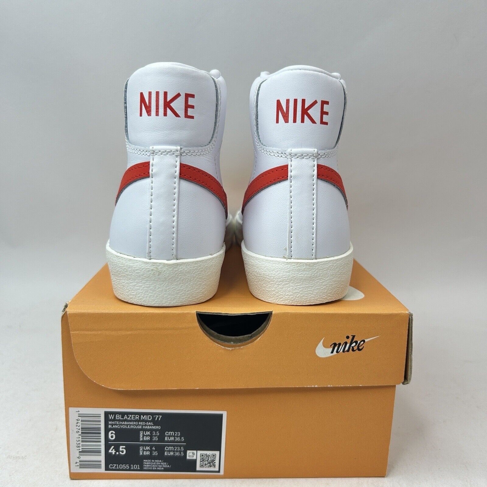 Nike Nike Blazer Mid 77’ WMNS “Habanero Red” 2024 Size US 6 / IT 36 - 4 Thumbnail