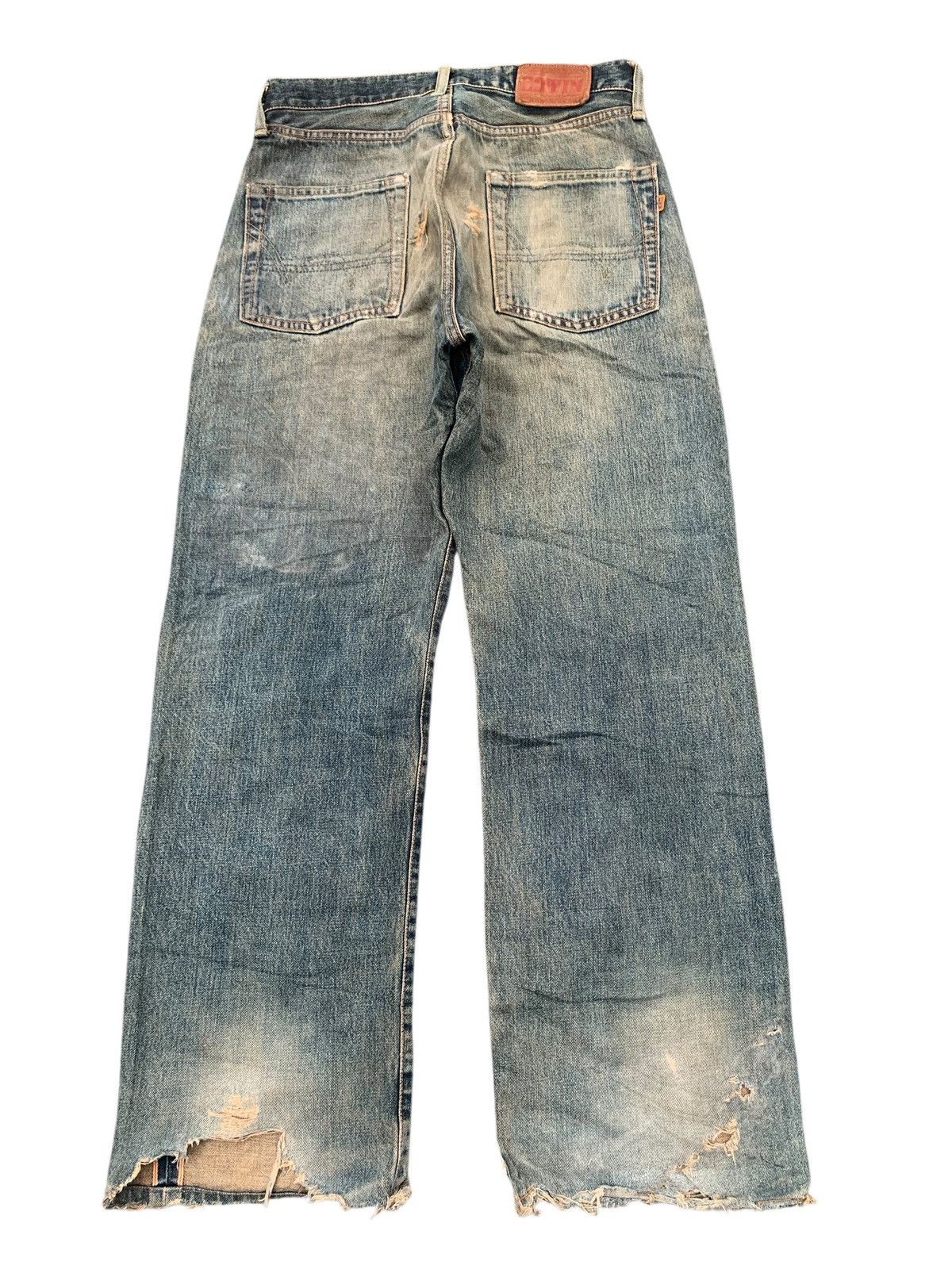 Kapital VINTAGE EDWIN 505 SELVEDGE RUSTY JAPANESE DISTRESSED DENIM Size US 28 / EU 44 - 2 Thumbnail
