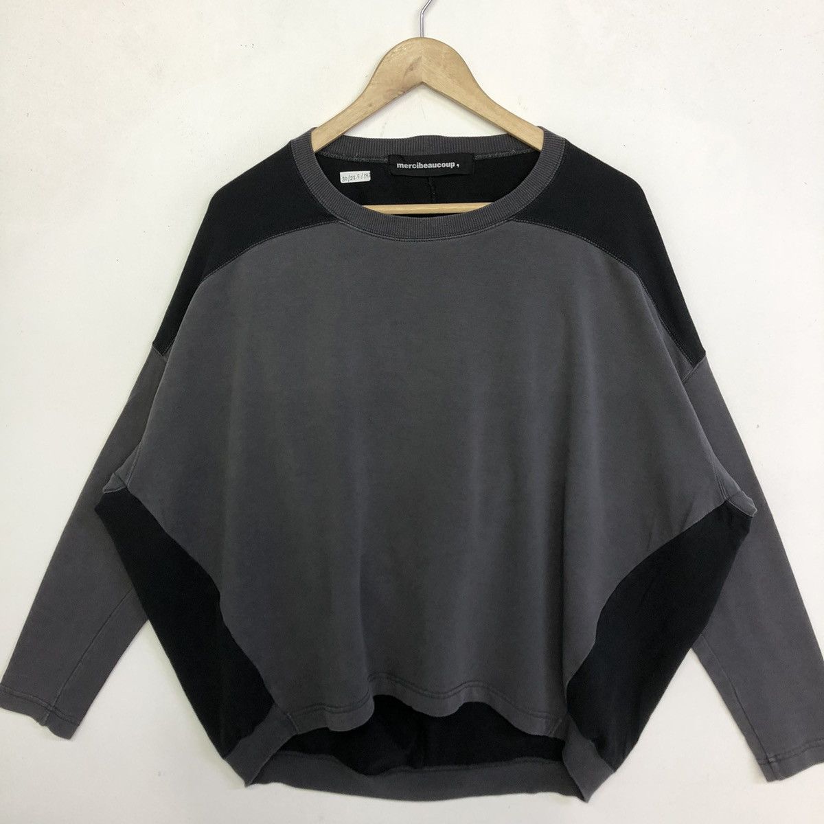 Issey Miyake × mercibeaucoup Mercibeaucoup, Avant Garde Crop Top Baggy Designer Shirt Size L / US 10 / IT 46 - 3 Thumbnail