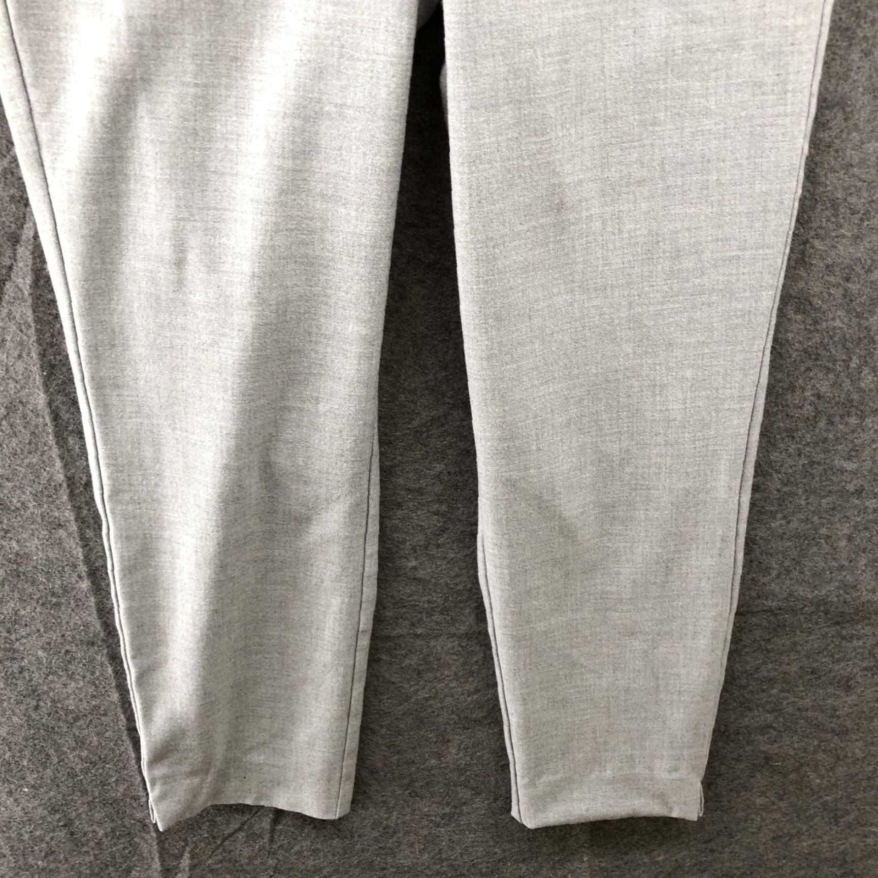 Zara Zara Pants Womens XS Gray Pull On Flat Front Slim Straight Dress Pants Lightweight Office Workwear Size 26" / US 2 / IT 38 - 4 Thumbnail