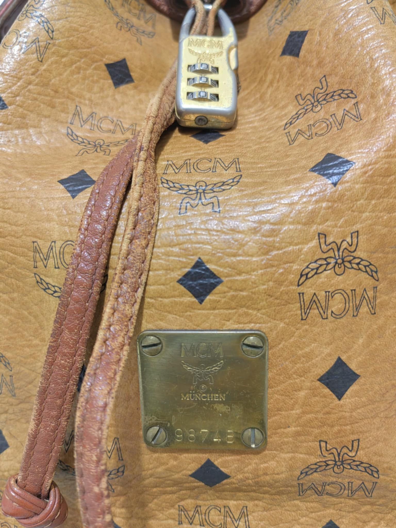 MCM MCM COGNAC VISETOS CROSSBODY BUCKET BAG MADE in GERMANY Size ONE SIZE - 10 Thumbnail