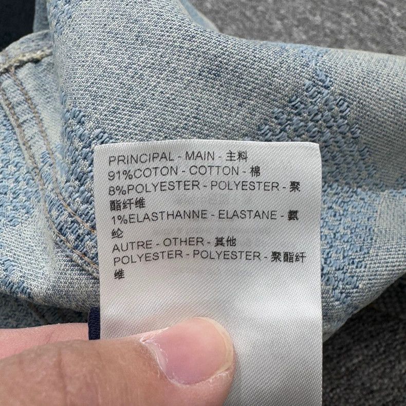 Louis Vuitton Louis Vuitton Chessboard full print rhinestone denim jacket Size US M / EU 48-50 / 2 - 4 Thumbnail
