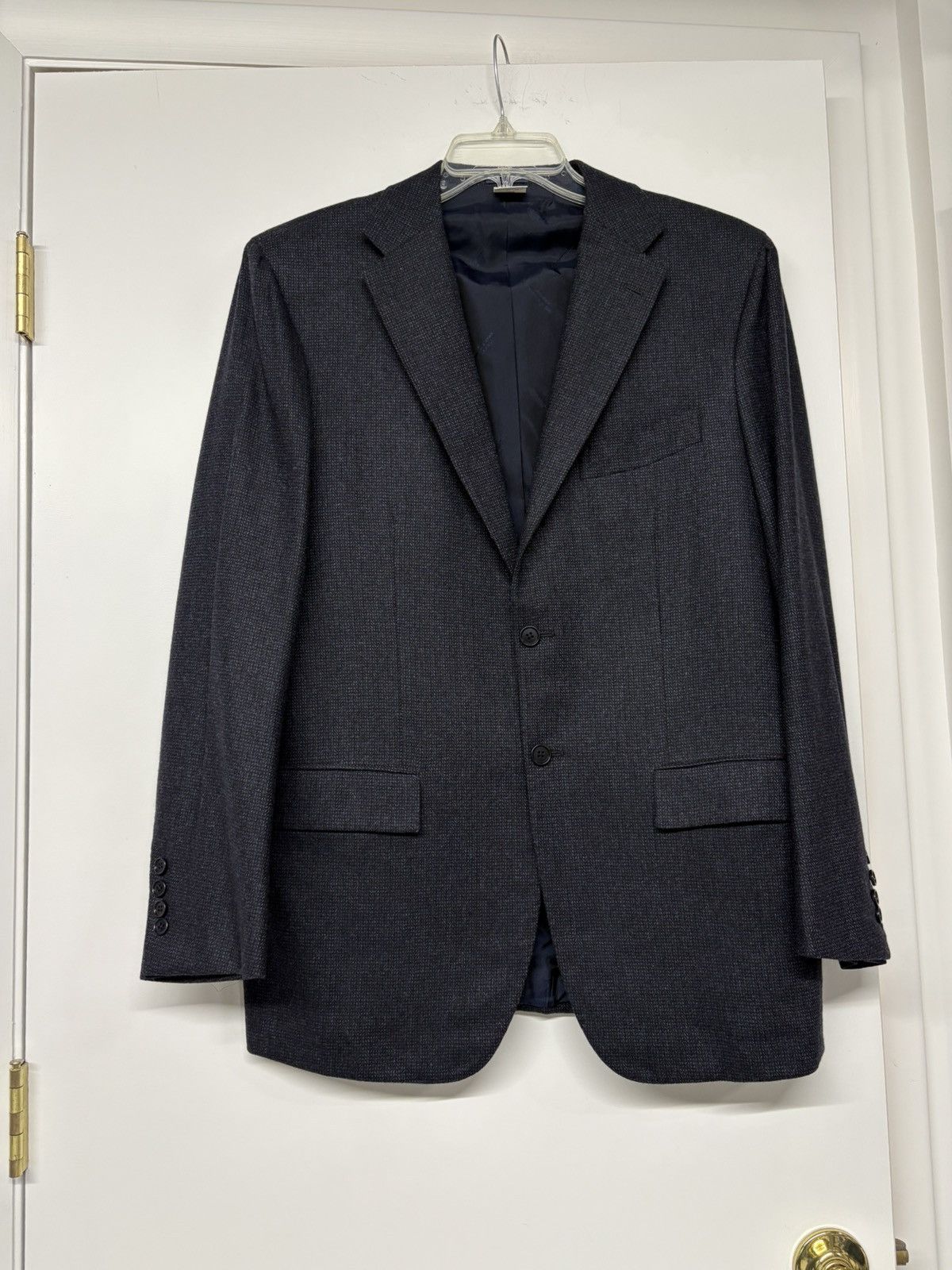 Kiton Men’s Kiton Napoli Cashmere Navy Tweed New Sport Coat SZ 52 Size US L / EU 52-54 / 3 - 2 Thumbnail
