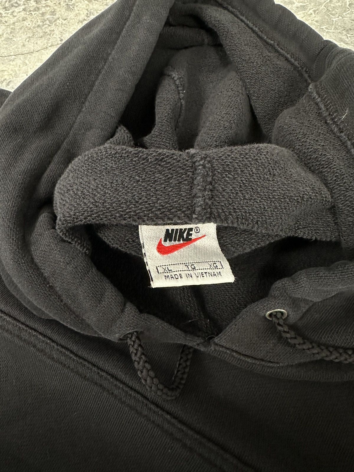 Nike × Vintage Vintage Reflective Centre Swoosh Nike Hoodie Size US XL / EU 56 / 4 - 7 Thumbnail