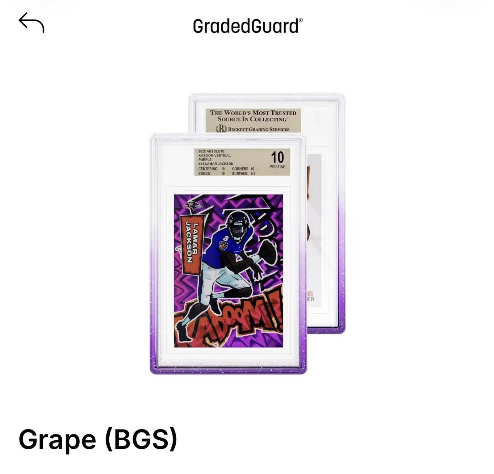 Other GradedGuard BGS Limited edition Grape Size ONE SIZE - 1 Preview