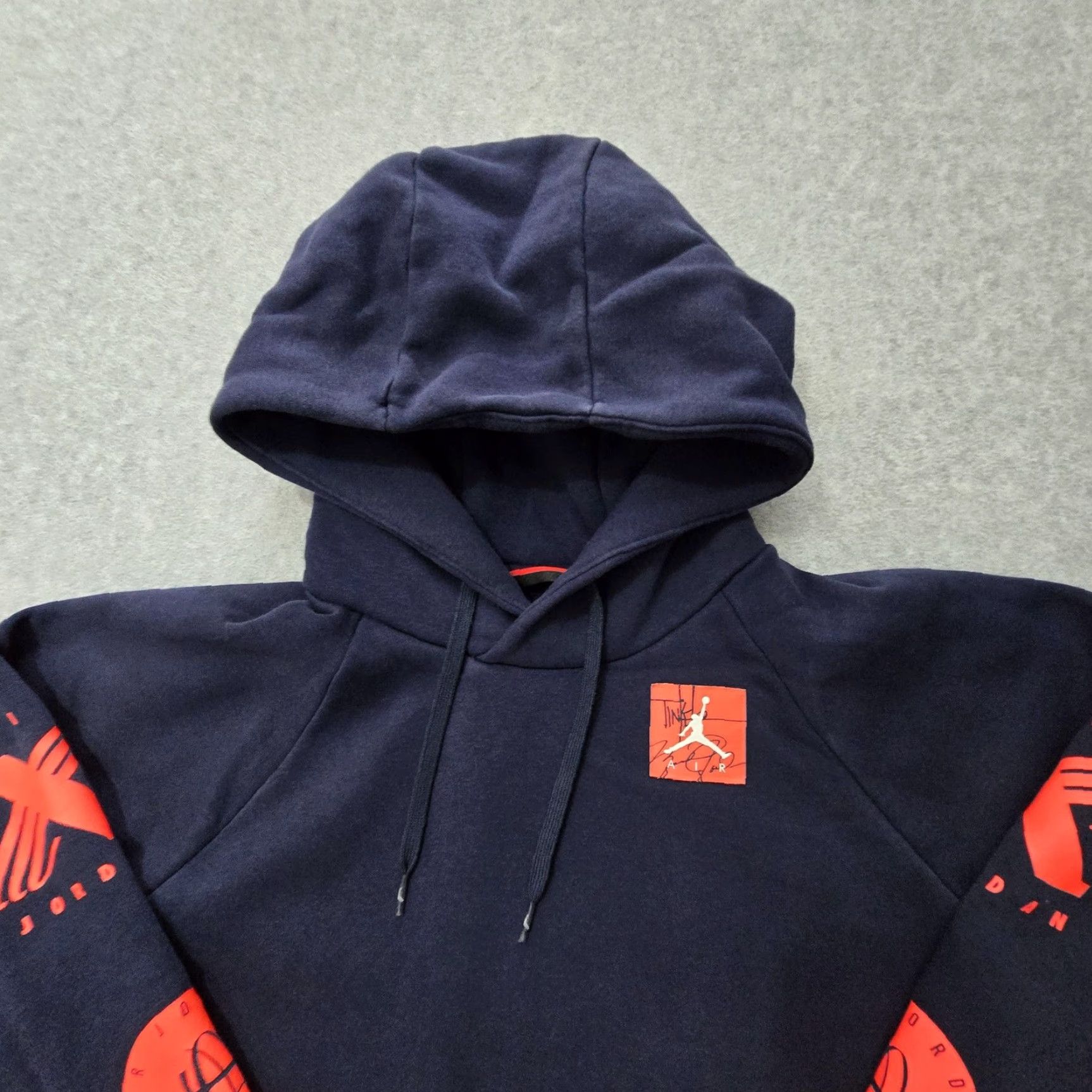 Jordan Brand Jordan Hoodie Mens Small Navy Blue Pullover Graphic Basketball Logo Streetwear Size US S / EU 44-46 / 1 - 3 Thumbnail