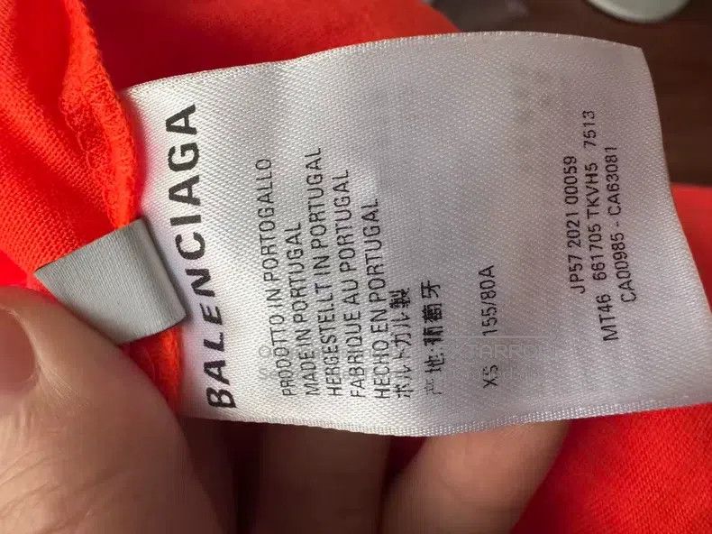 Balenciaga Balenciaga Short Sleeve Fluorescent Orange Size US XS / EU 42 / 0 - 9 Thumbnail