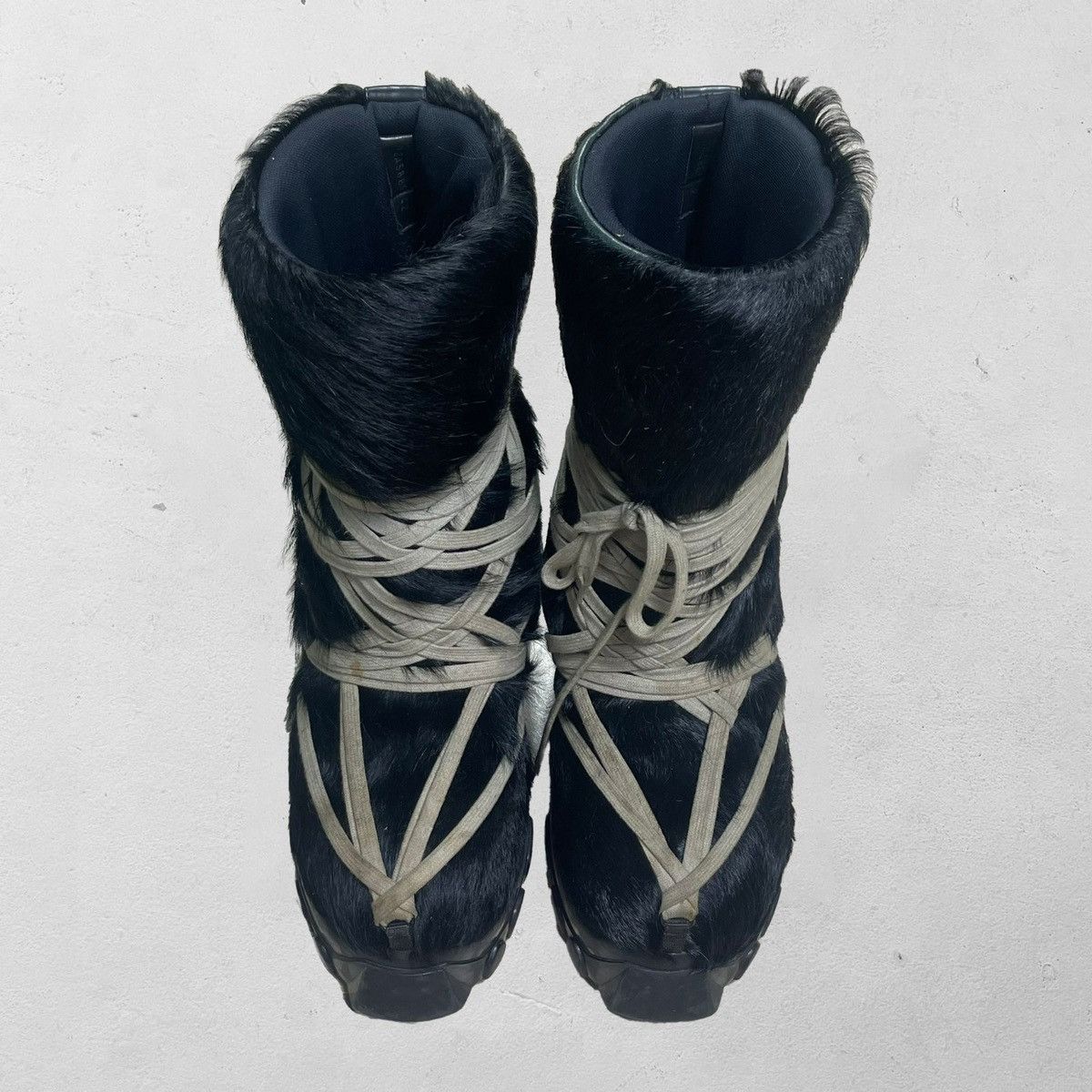 Rick Owens Rick Owen’s Pony Hair Lunar Boots Grailed