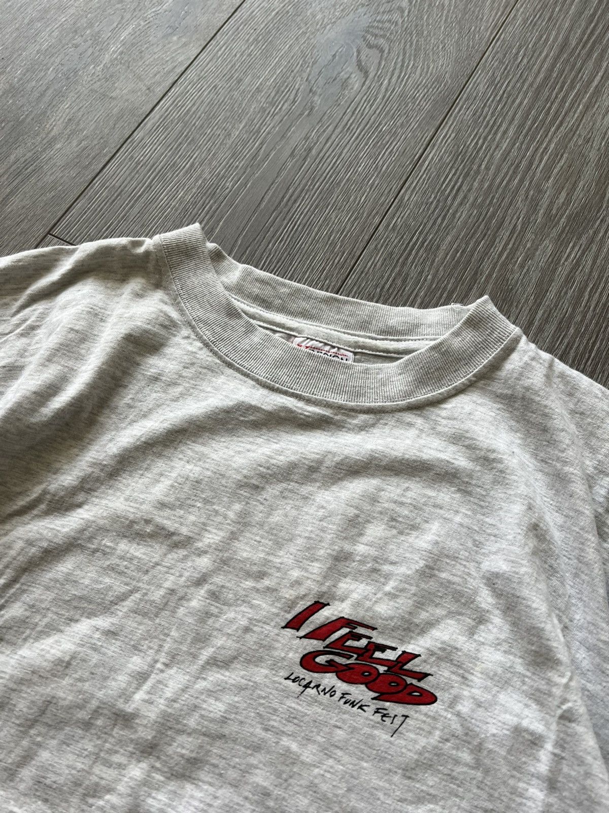 Vintage Vintage I Feel Good Locarno Funk Fest Punk Tee Band T-Shirt Size US XL / EU 56 / 4 - 5 Thumbnail