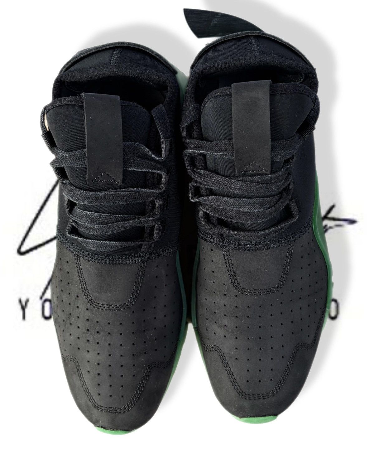 Adidas × Y-3 Adidas Y-3 Yohji Yamamoto Ayero Black Green Sneakers Low Size US 9.5 / EU 42-43 - 7 Thumbnail