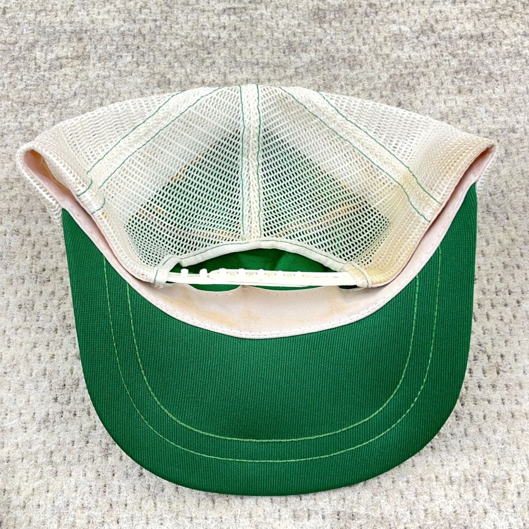 Vintage VINTAGE Kap King Trucker Hat Cap Snapback USA Stripe Green White 80s 90s Mens Size ONE SIZE - 5 Thumbnail
