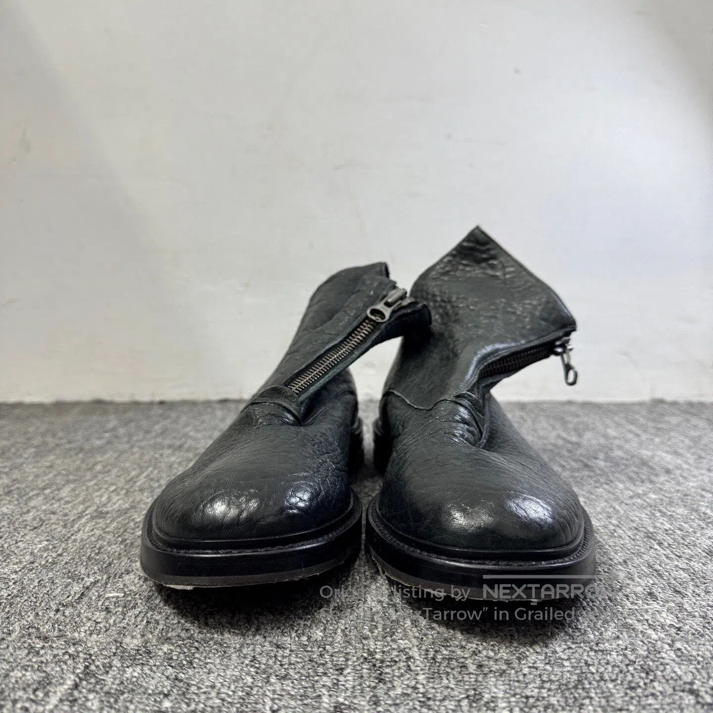 Alexander McQueen ALEXANDER MCQUEEN Zipper leather boot| Size US 7 / EU 40 - 1 Thumbnail