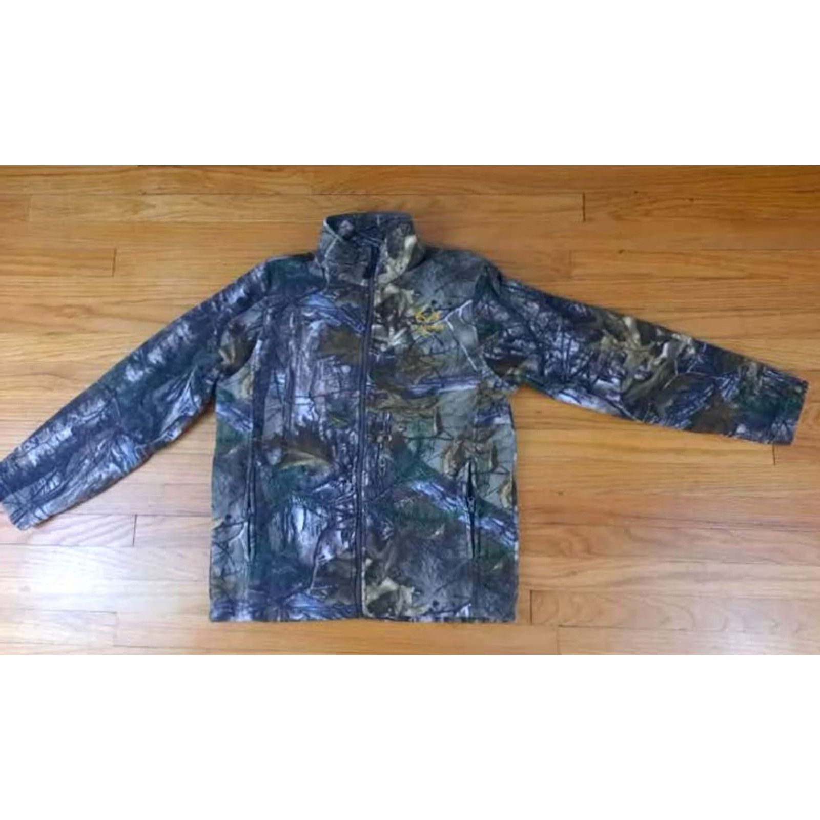 Realtree VINTAGE Realtree Camouflage Full Zip Fleece Jacket Medium M Unisex Adults Green Warm Up Jacket Size US M / EU 48-50 / 2 - 2 Thumbnail