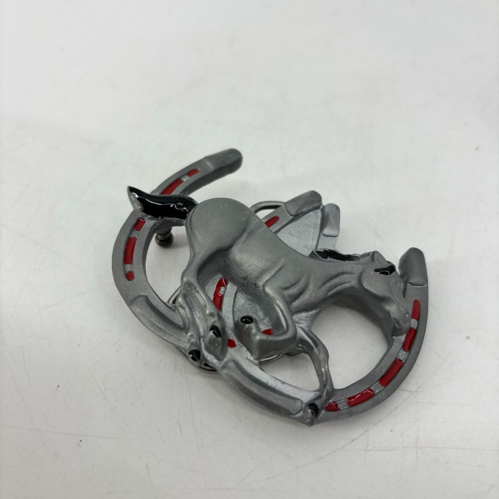 Vintage Great American Buckle Co. Horse & Horseshoe Belt Buckle Size ONE SIZE - 10 Thumbnail