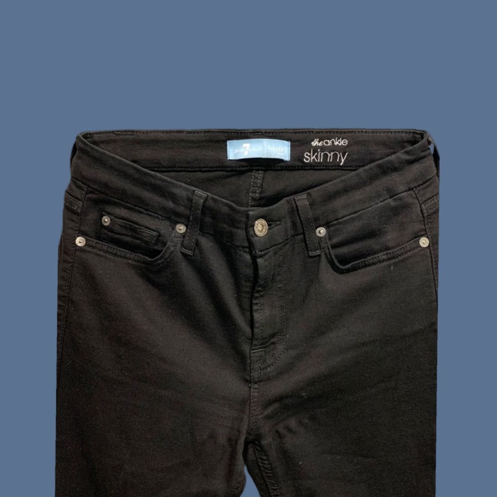 7 For All Mankind 7 For All Mankind Black The Ankle Skinny Jeans Womens Size 27 Size 27" / US 4 / IT 40 - 1 Thumbnail